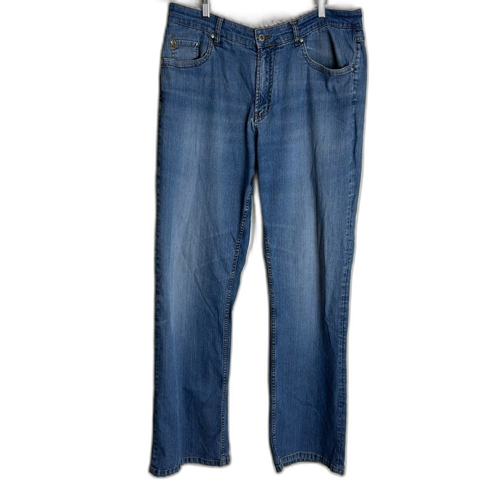 Jack of spades the high rise roller denim jeans size 36x34